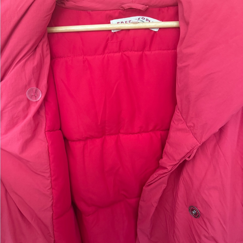 Free People Bold Red Puffer Jacket - Picture 6 of 7